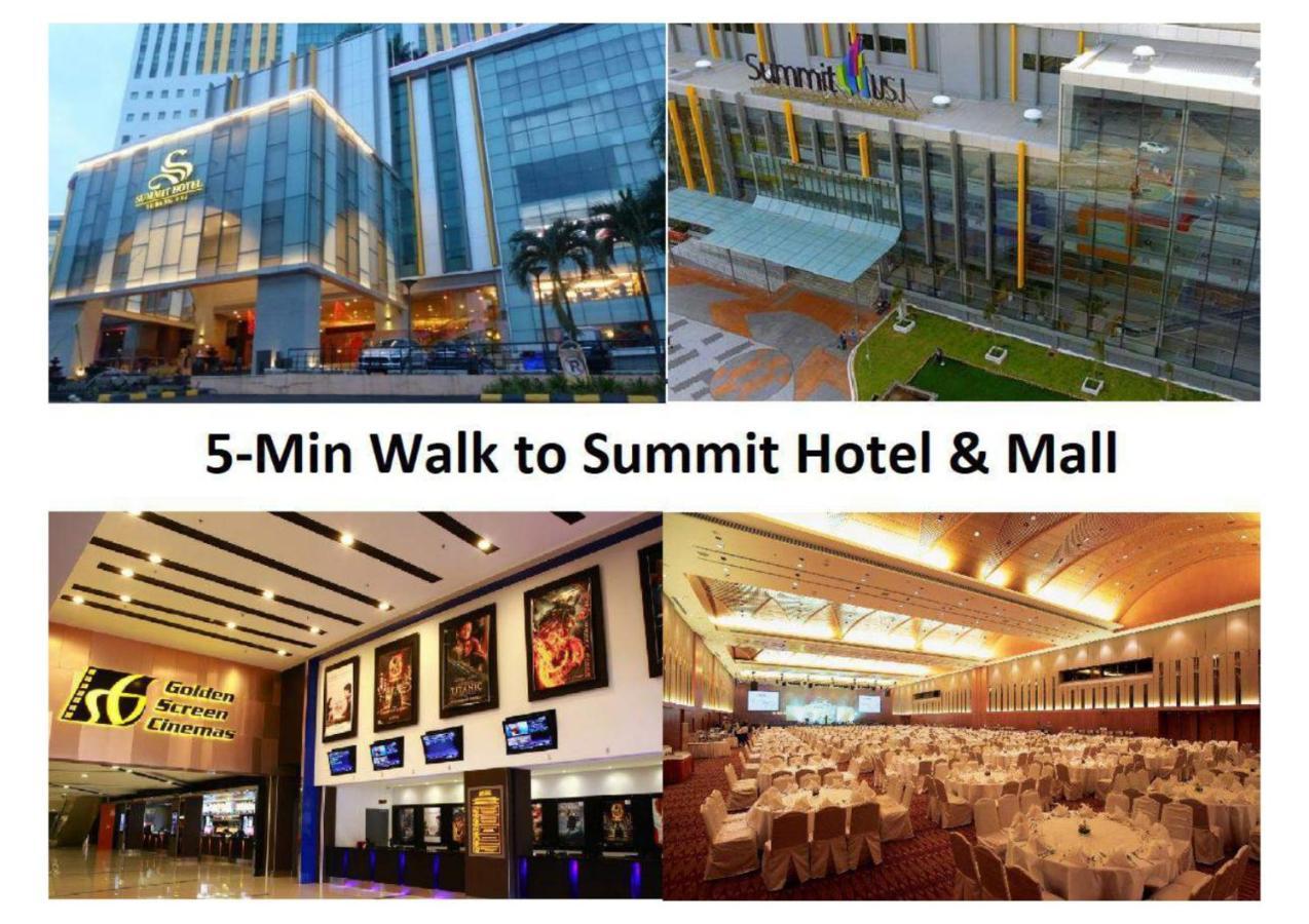 Subang City Residence, 8-9 Pax With Balcony, Walking Distance To Summit, 5Min To Sunway Subang Jaya Buitenkant foto